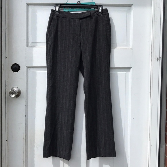 Rafaella Petite Gray Striped Ankle Dress Pants 4P - Picture 3 of 8